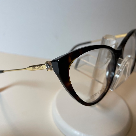 AUTHENTIC NEW JIMMY CHOO EYEGLASS FRAME 359 HAVANA 086 - Picture 4 of 4